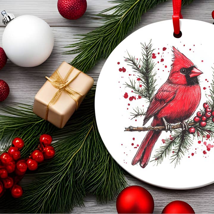 Keramische Kerstboomversiering voor wholesale door Stencil Art Canada