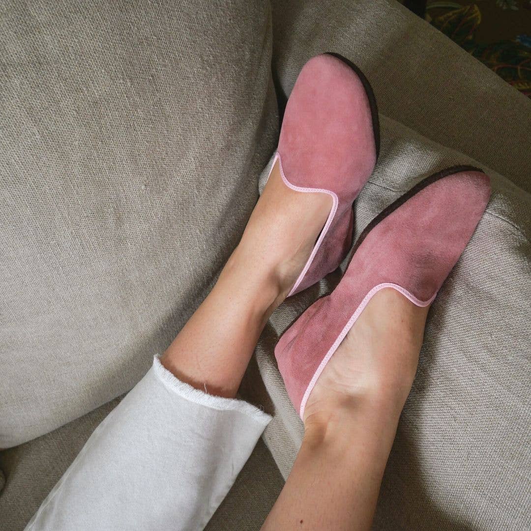 VOLUBILIS PARIS - Wholesale Slippers - Women's - Pink Leopard EVA leather slippers1