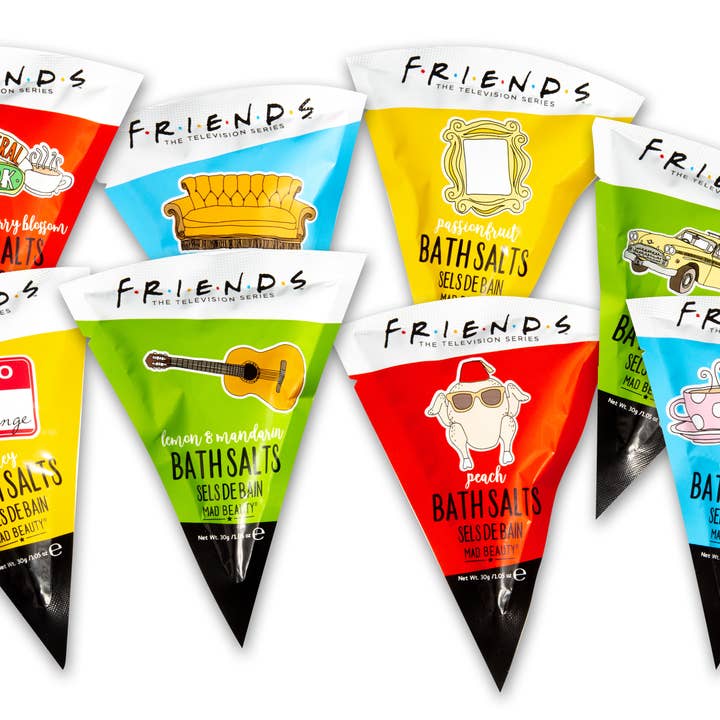 Mad Beauty USA LLC - Wholesale Bath Salts - Mad Beauty Warner Friends Pizza Bath Salts - 6pc