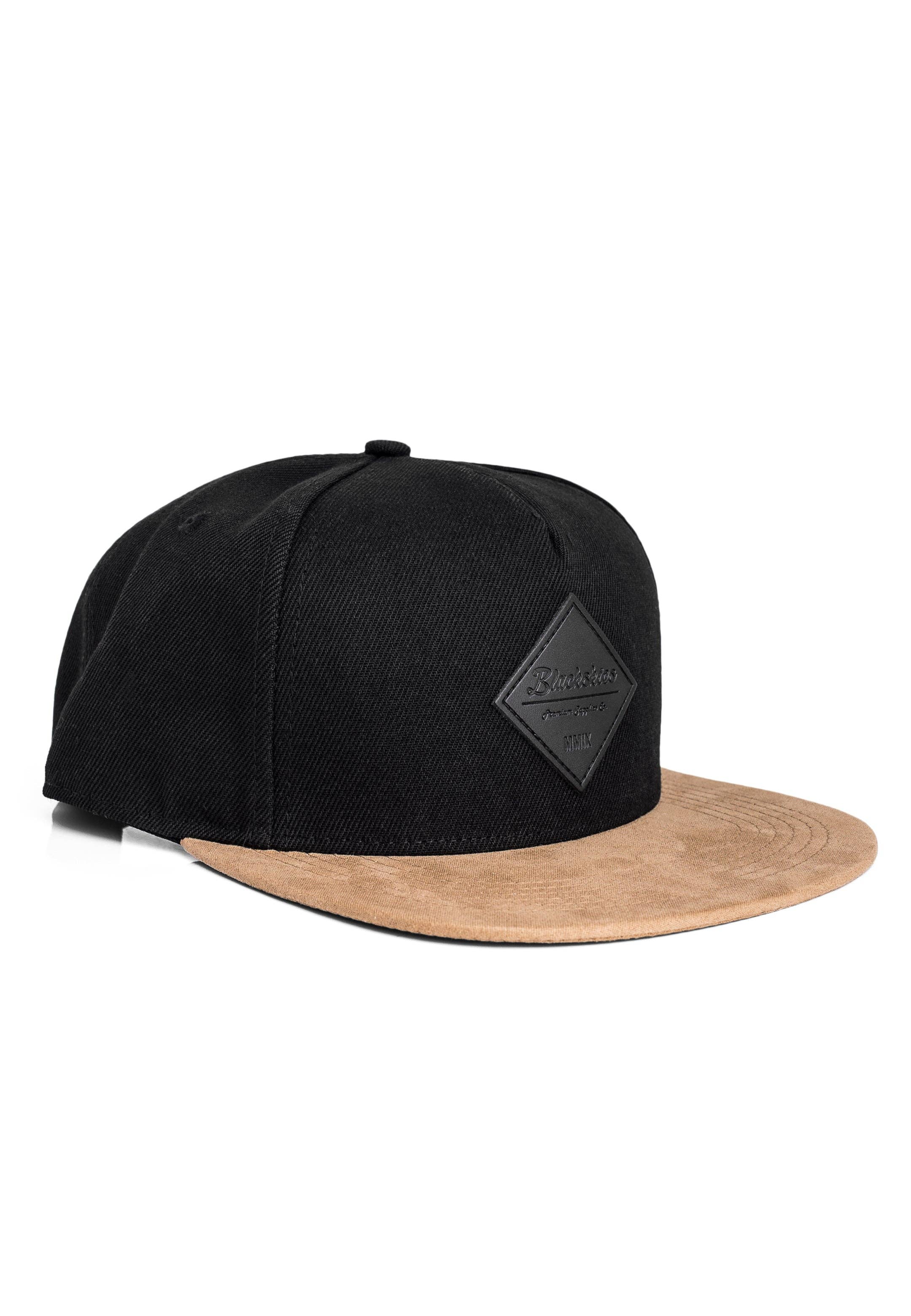 Blackskies - Wholesale Flat Brim Cap - Men's - Port Fairy Snapback Cap - Black Suede6