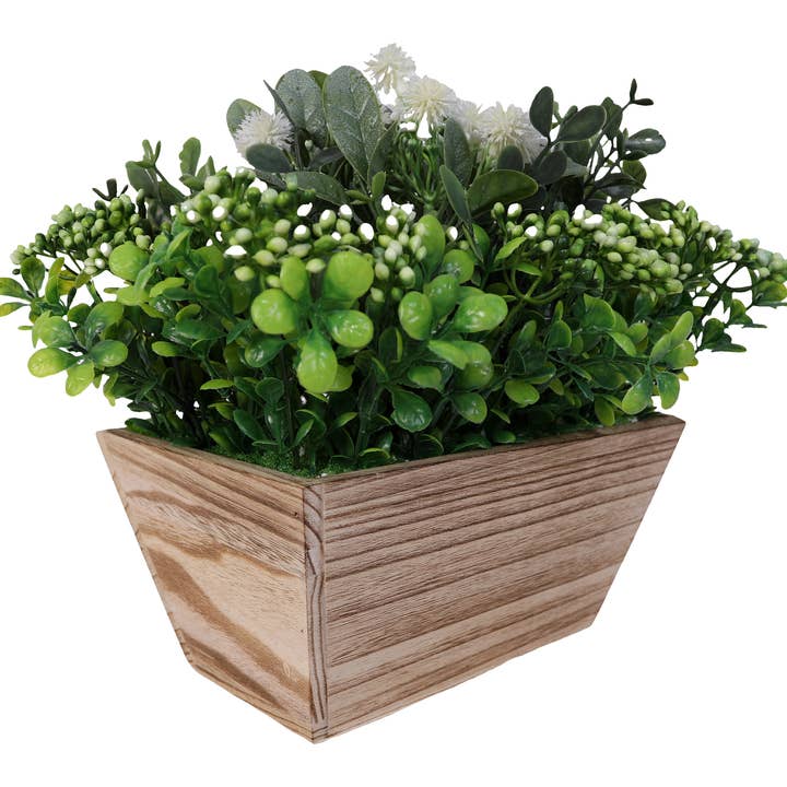Wood Planter Boxes with Liner Floral Accessories 9.25X5.75" for wholesale by SWS BASKETS AND HOME DECOR