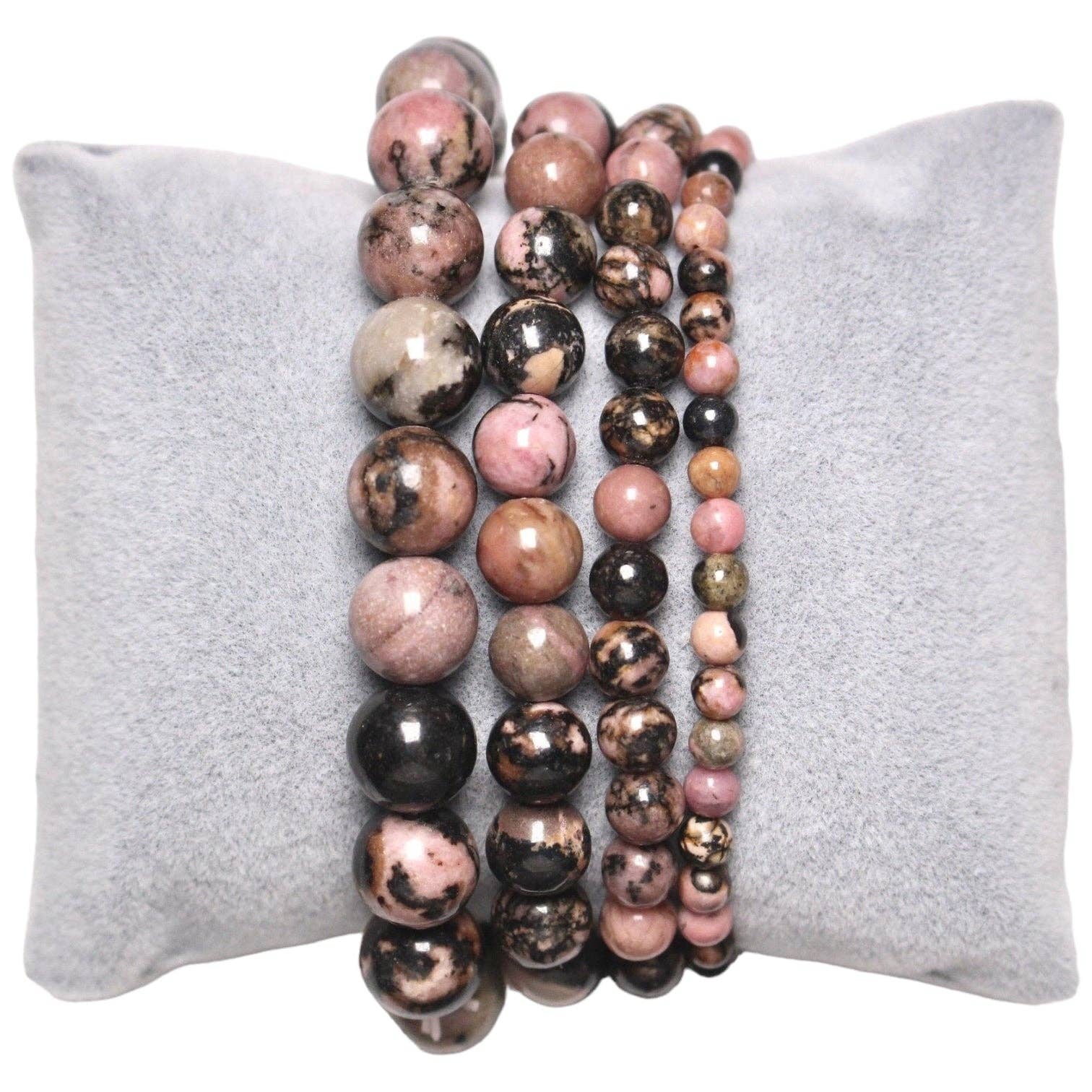 Foliesbijoux - Wholesale Beaded Bracelet - Rhodonite A bracelet1