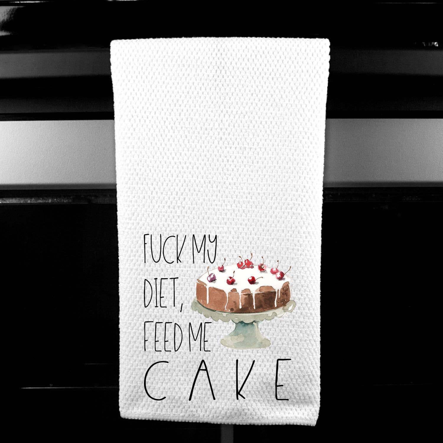 Dasha Alexander - Wholesale Tea Towel - Feed Me Cake Microfiber Towel0