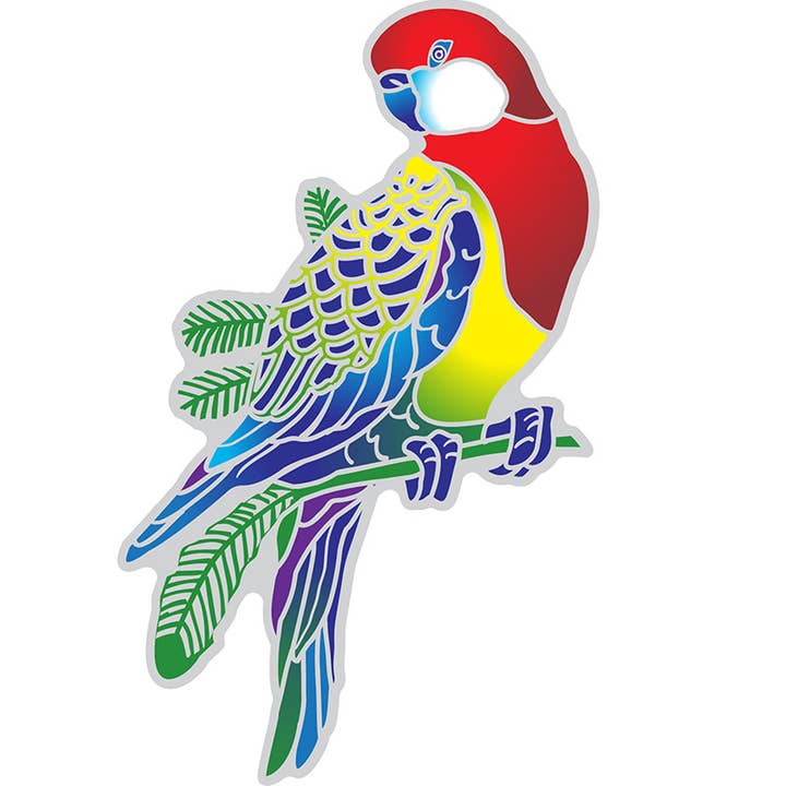 Suncatcher Eastern Rosella for engroshandel hos Illumination Mandalas