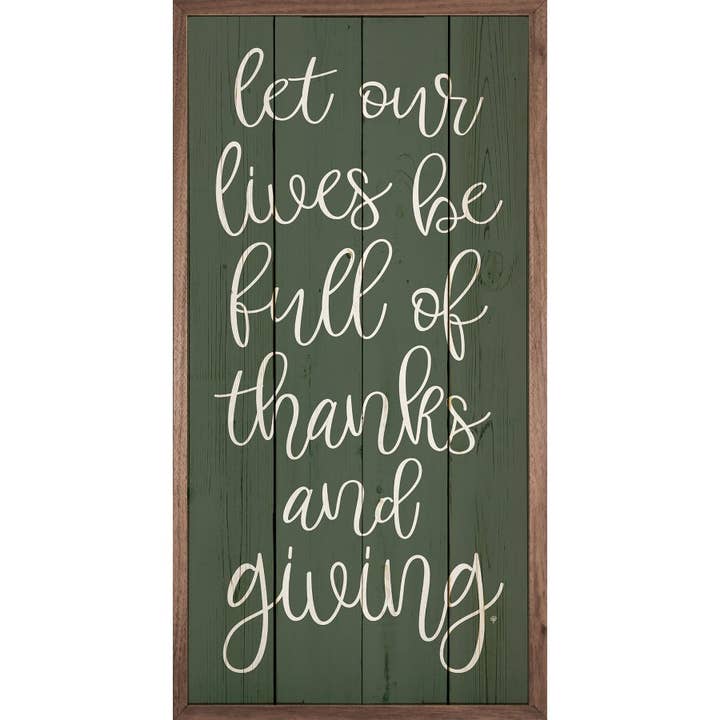 Thanks And Giving Green for wholesale by Kendrick Home