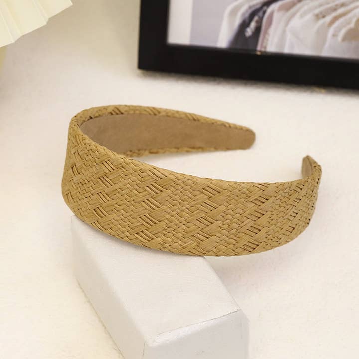 ACCITY - Wholesale Fashion Headband - Women's - 2024 FASHION RAFFIA TEMPERAMENT HEADBANDS_CWAHA11645
