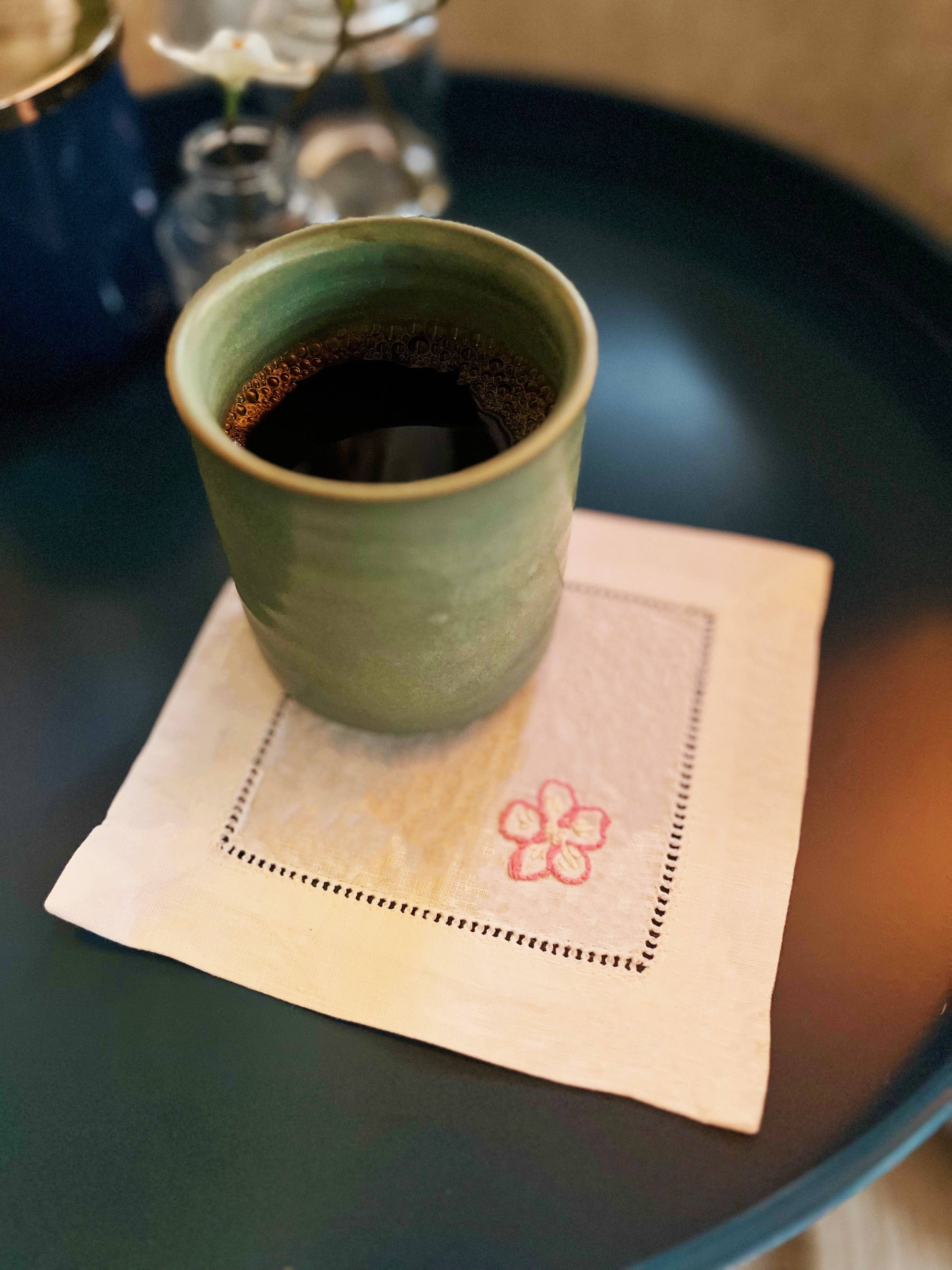 Cate Paper Co. - Wholesale Embroidery/Cross Stitch Supplies - Cherry Blossom Napkins Embroidery Kit5