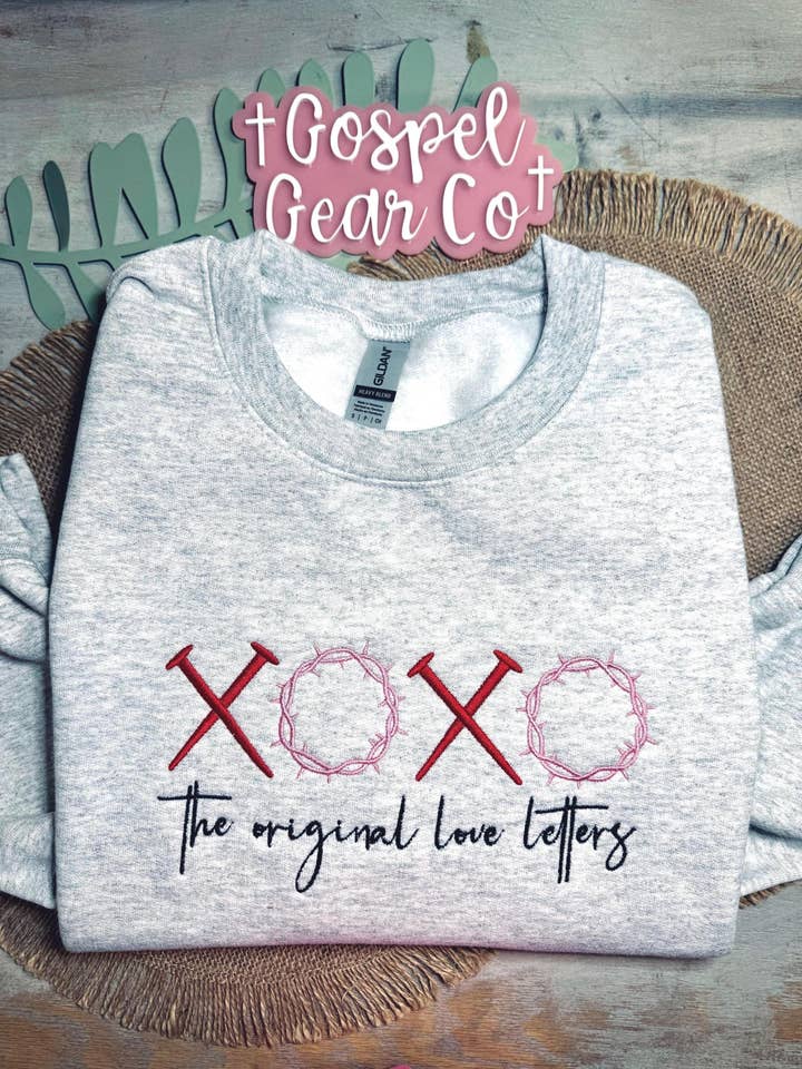 The Original Love Letters Embroidered Shirt  for wholesale by Gospel Gear Co
