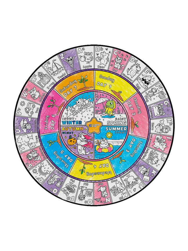 Alpha Days Circle Time voor wholesale door Coloring Rugs