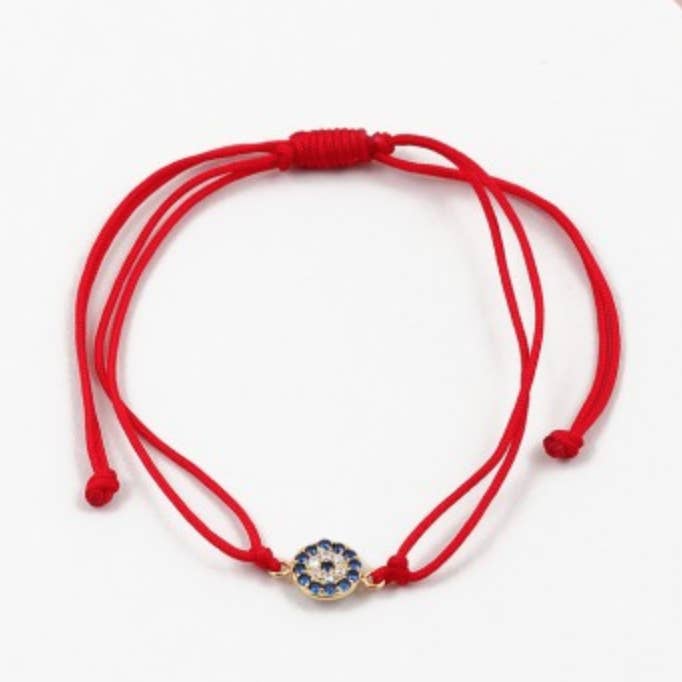 Red String Evil Eye Bracelet for wholesale by Stitch and Stone