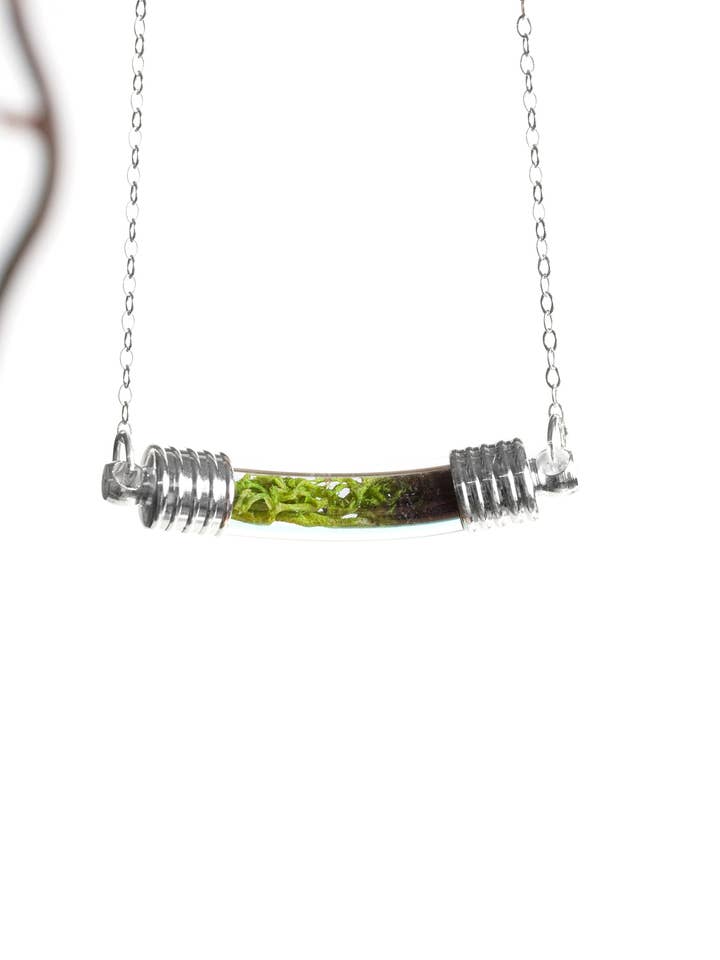 Terrarium Curve Necklace for wholesale by With Roots