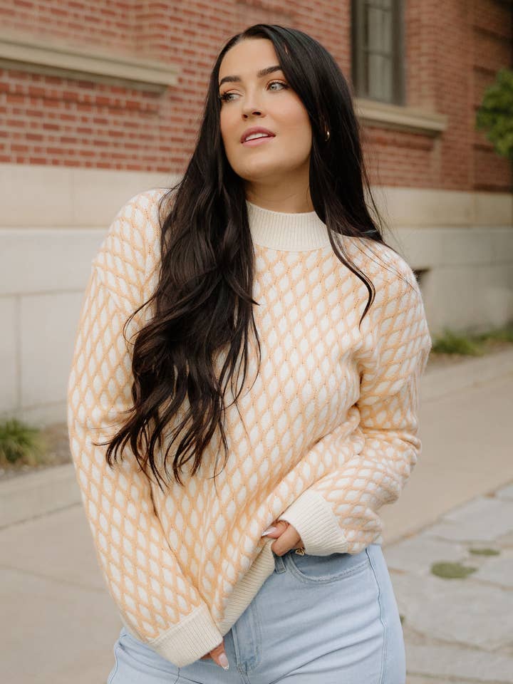 Daphne Mock Neck Sweater for wholesale by Indie & Co.