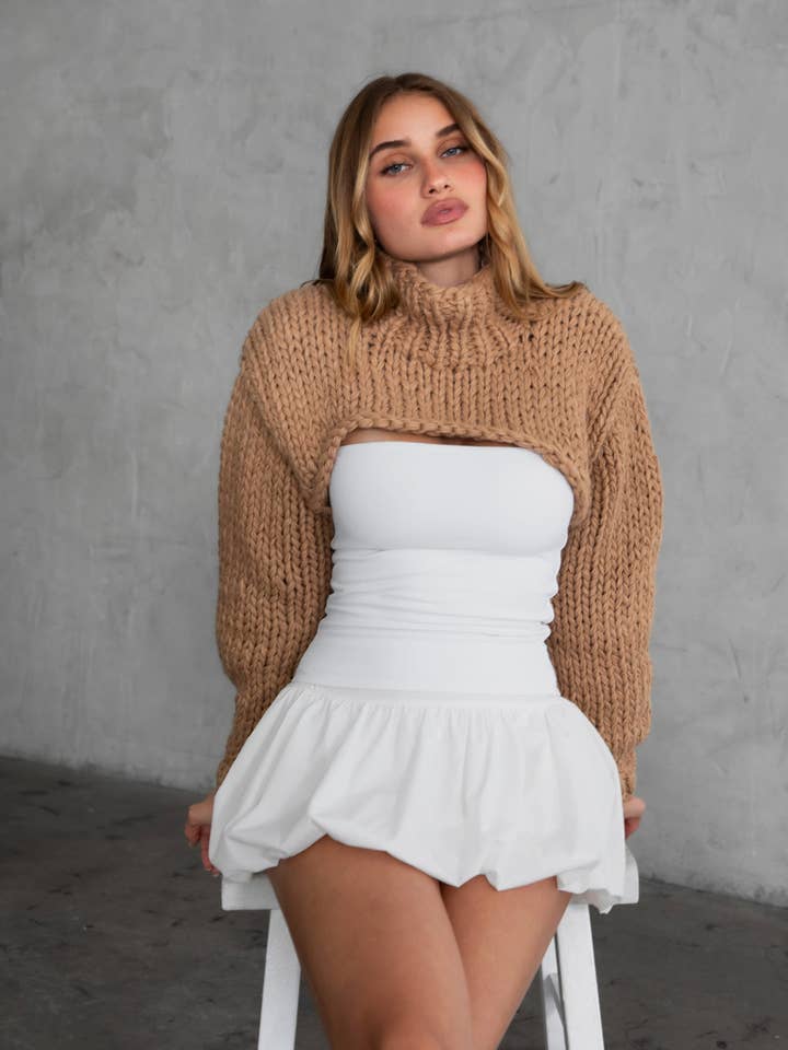 TICTOC – Engroshandel Pullover - Dame – CHRISTIE Heavy Gauge Sweater Strikket skuldertræk
 TC29112-CHRISTIE1