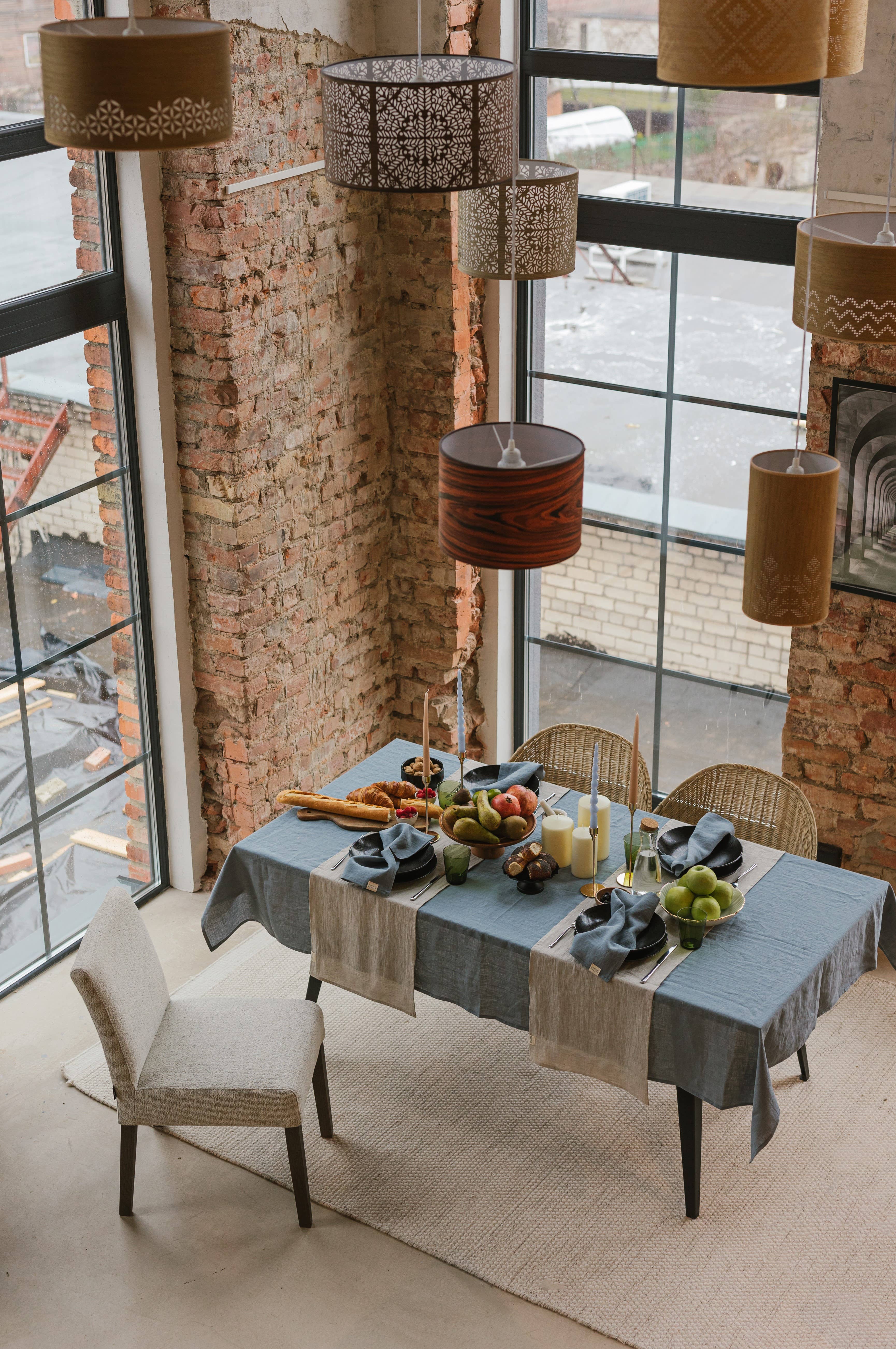 Linen Spells - Wholesale Table Runner - Natural Melange Linen Table Runner1