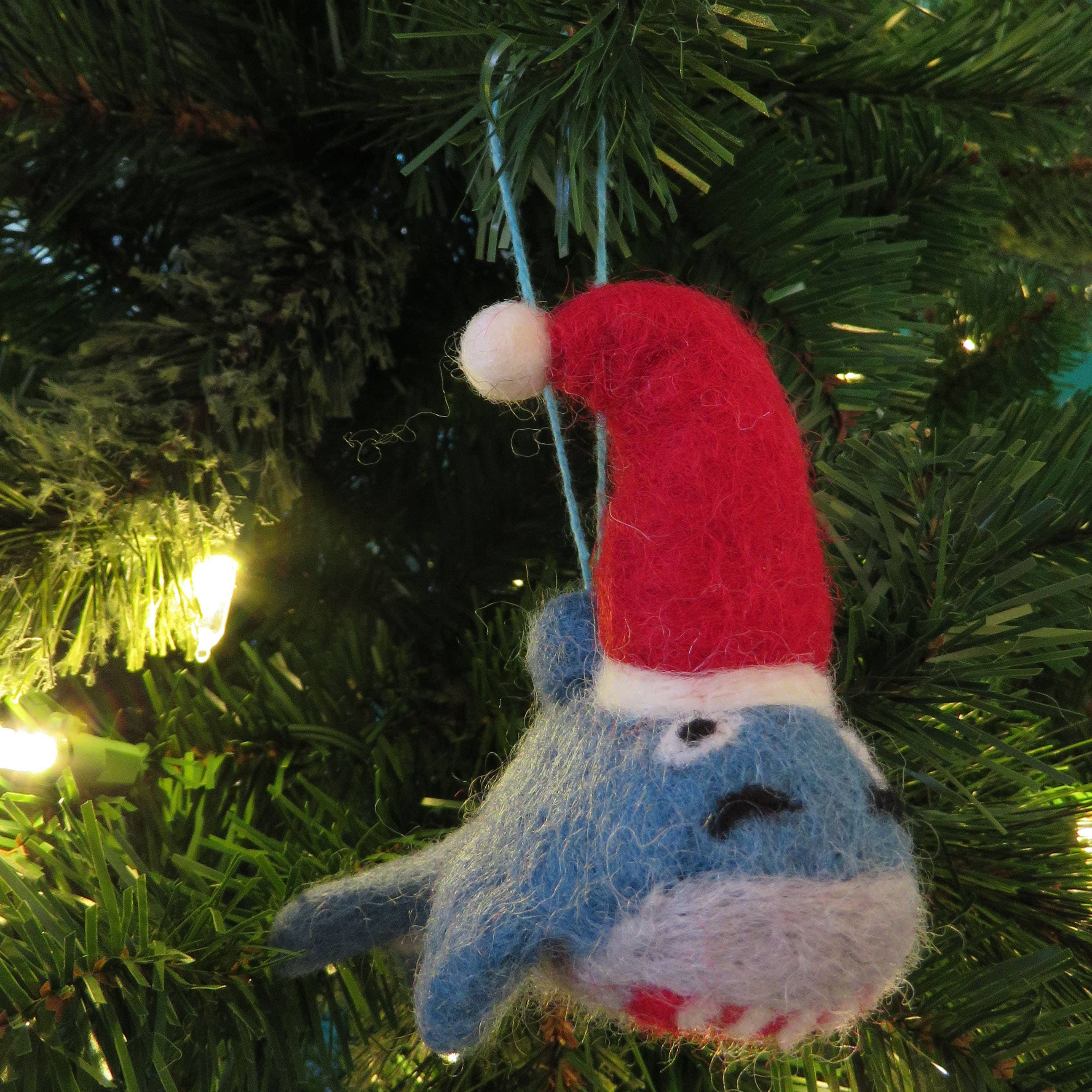 Felt So Good - Wholesale Ornament - Handmade FeltChristmas Santa Jaws Hanging Decoration4