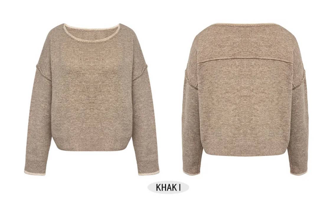 Serenity Collective - Wholesale Knit Sweater - Women's - Color-block Knit Sweater1