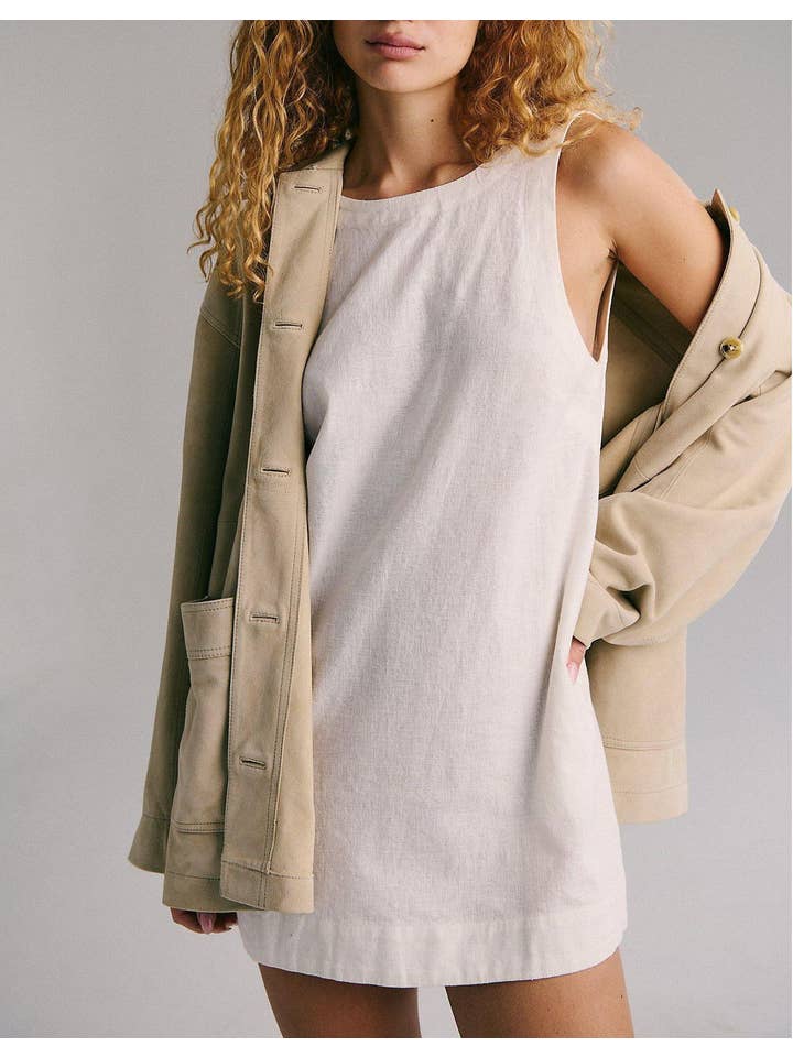 HIDDENBRAND - Wholesale Dress - Women's - Sleeveless mini pocket vest dress10