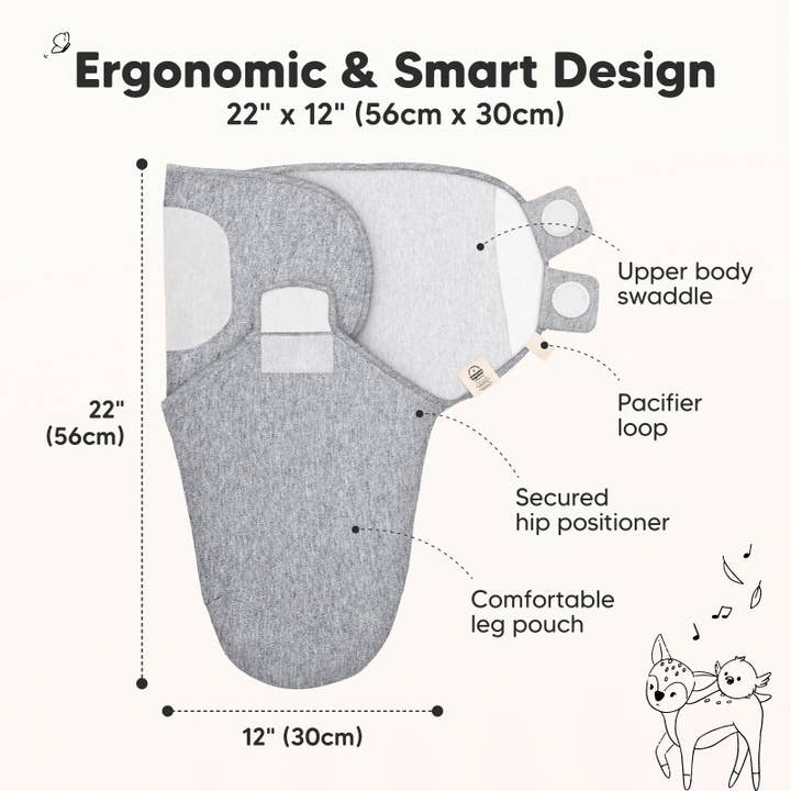 Cloud 3pk Soothe Baby Swaddles 0-3 Months, Sleep Sack for Newborns for wholesale on Faire