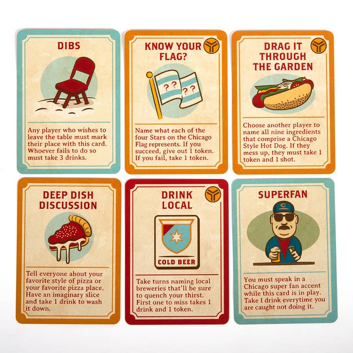 Transit Tees - Wholesale Card Game - Chicago Handshake Drinking Card Game2