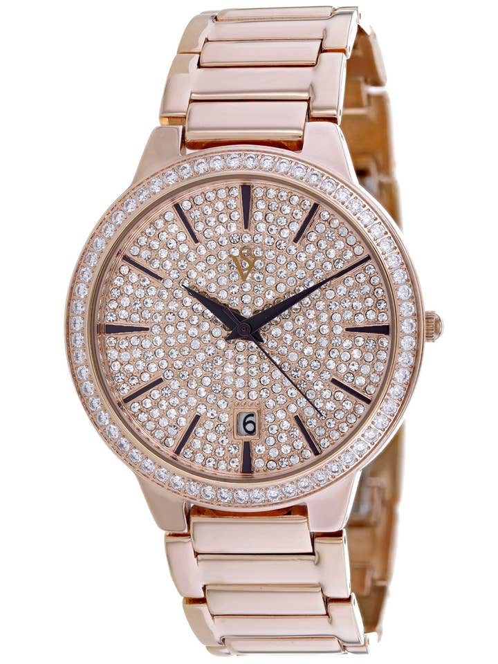 Christian Van Sant Women's Alessia Rose Gold Dial Watch - CV0294A for wholesale by Bandanas Wholesale