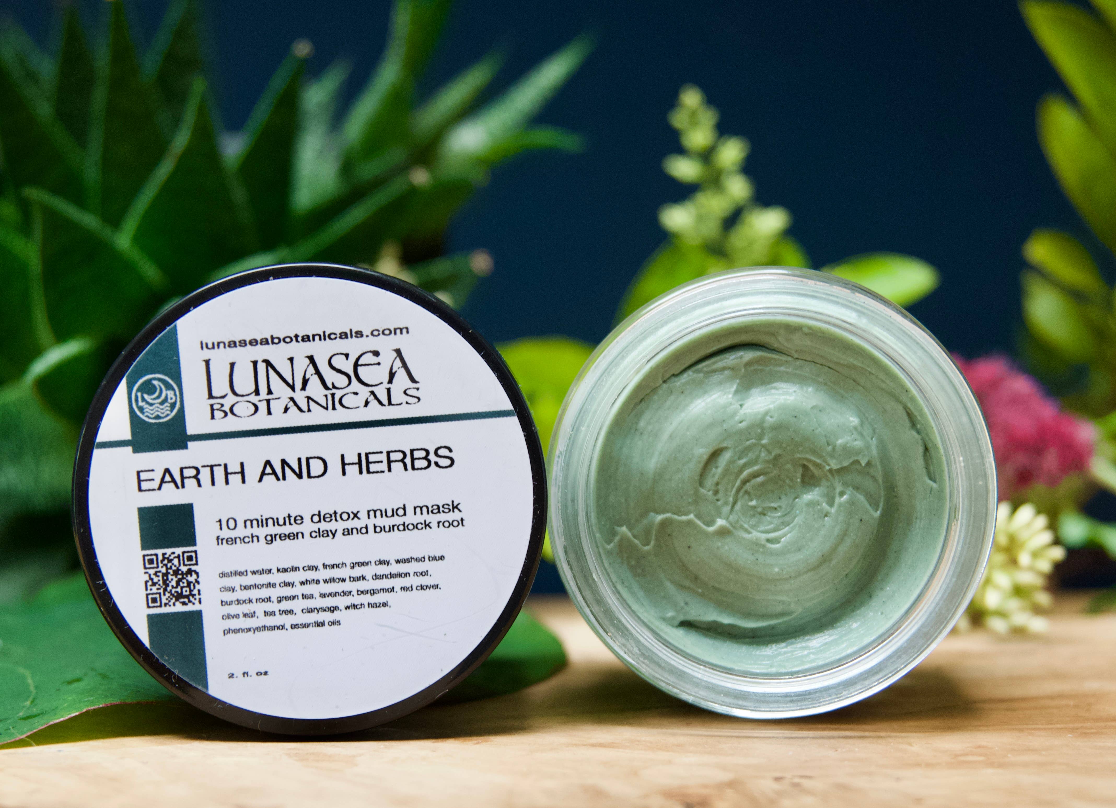 lunasea botanicals - Wholesale Gezichtsmasker - Earth and Herbs 10 minuten Detox Mud Mask1