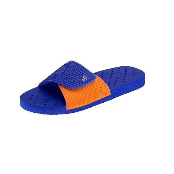 Showaflops - Wholesale Slides - Women's - Royal/Orange Slide1