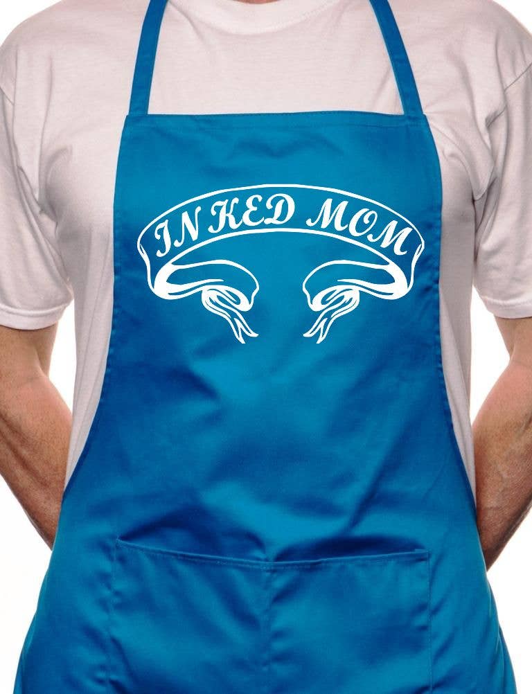 Print4U - Venta al por mayor Delantales - Delantal para adultos, tatuado, tatuador, para cocinar barbacoas, divertido y novedoso1