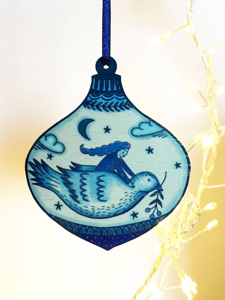 Bird Wooden Decoration for wholesale by Su Owen