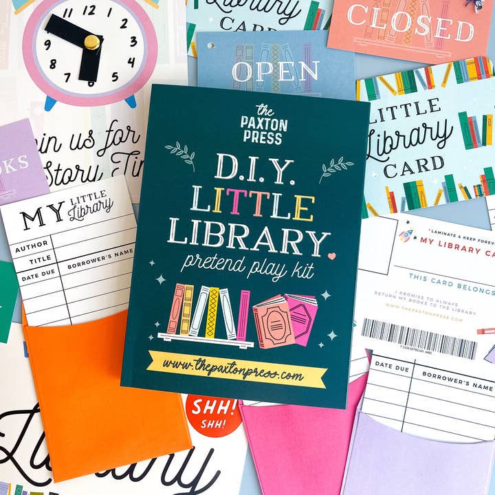 The Paxton Press - Wholesale DIY Craft Kit - Kids - D.I.Y. Little Library Pretend Play Kit