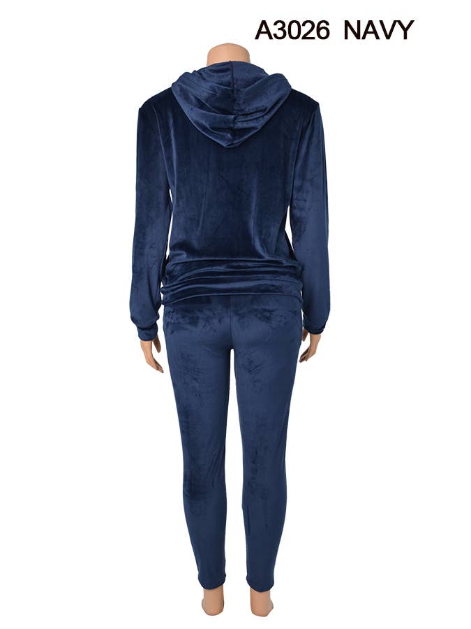 SSImport - Wholesale Denim Jacket - Women's - A3026 VELVET JACKET AND PANTS SET MIXED SIZES 12SET