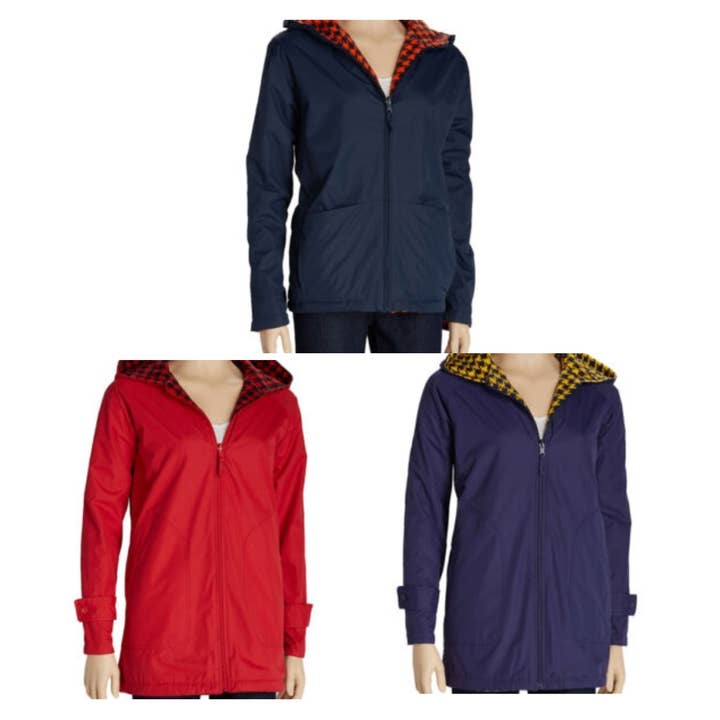 Reversible Houndstooth Jacket for wholesale by Turnovers Inc