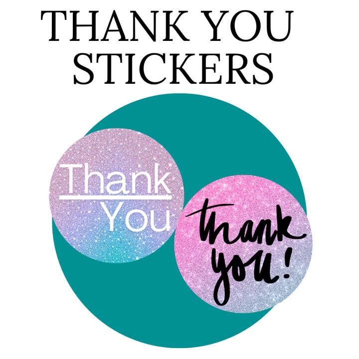 Thank You Stickers for wholesale by Color Custom Prints