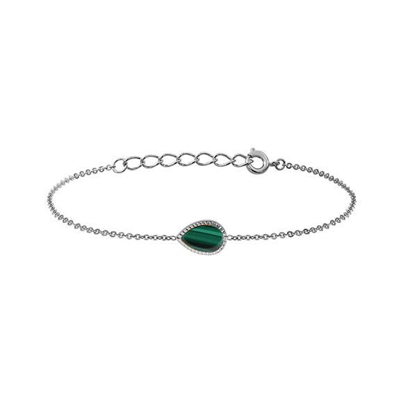 Stone øje kæde armbånd — Paladium for engroshandel hos Lovelyday bijoux