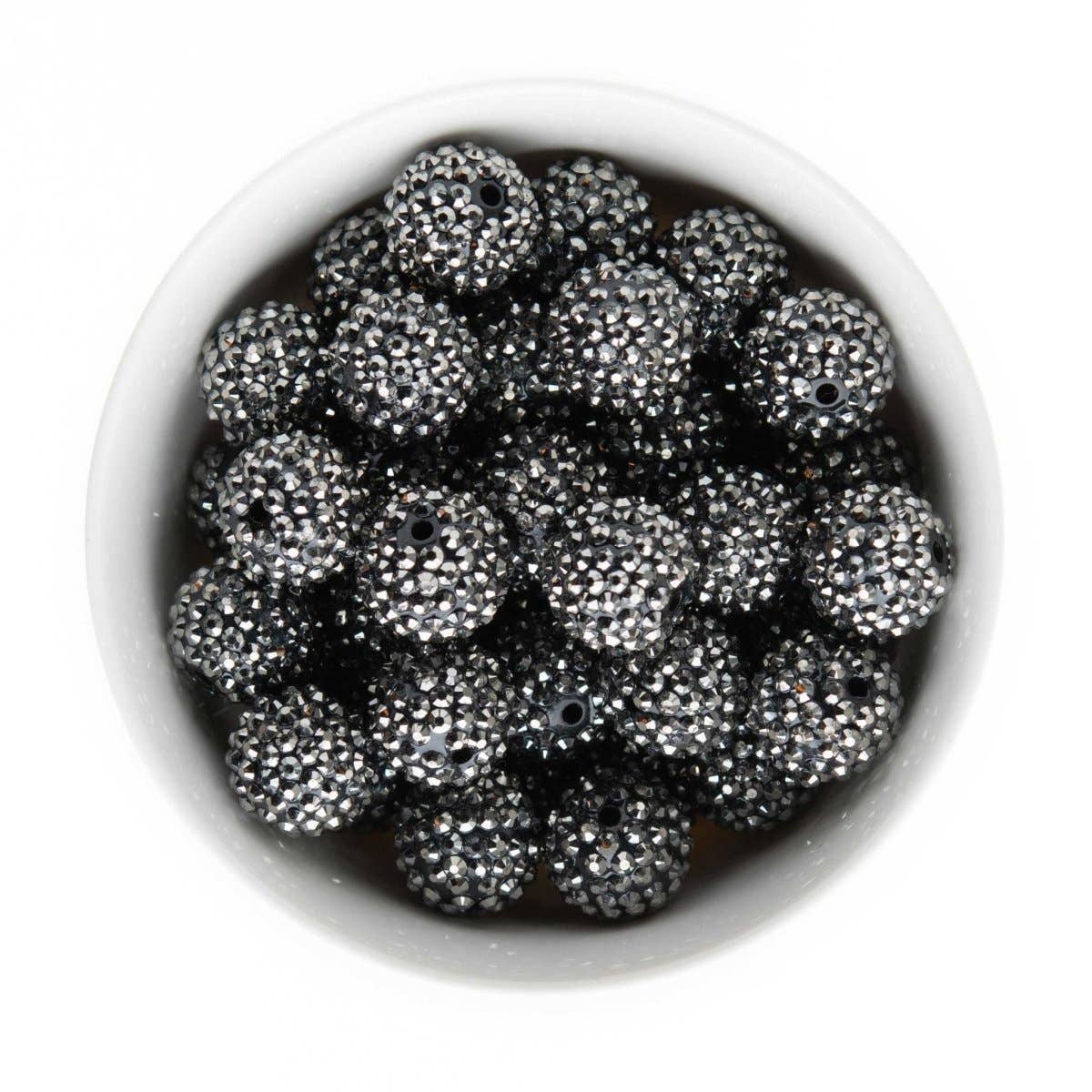 Cara & Co Silicone Craft Supply - Wholesale Beads - 20mm Rhinestone Acrylic Round Beads0