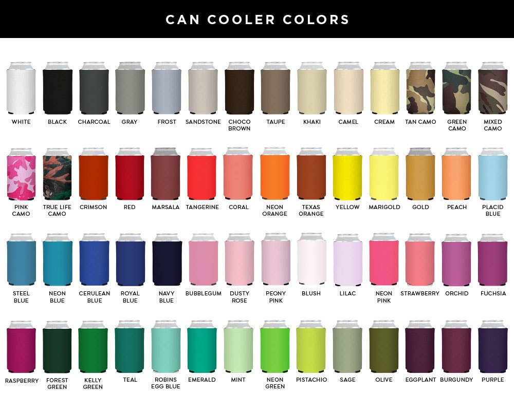 Sip Hip Hooray - Wholesale Drink Huggers & Koozies - Your Custom State on Can Coolers1