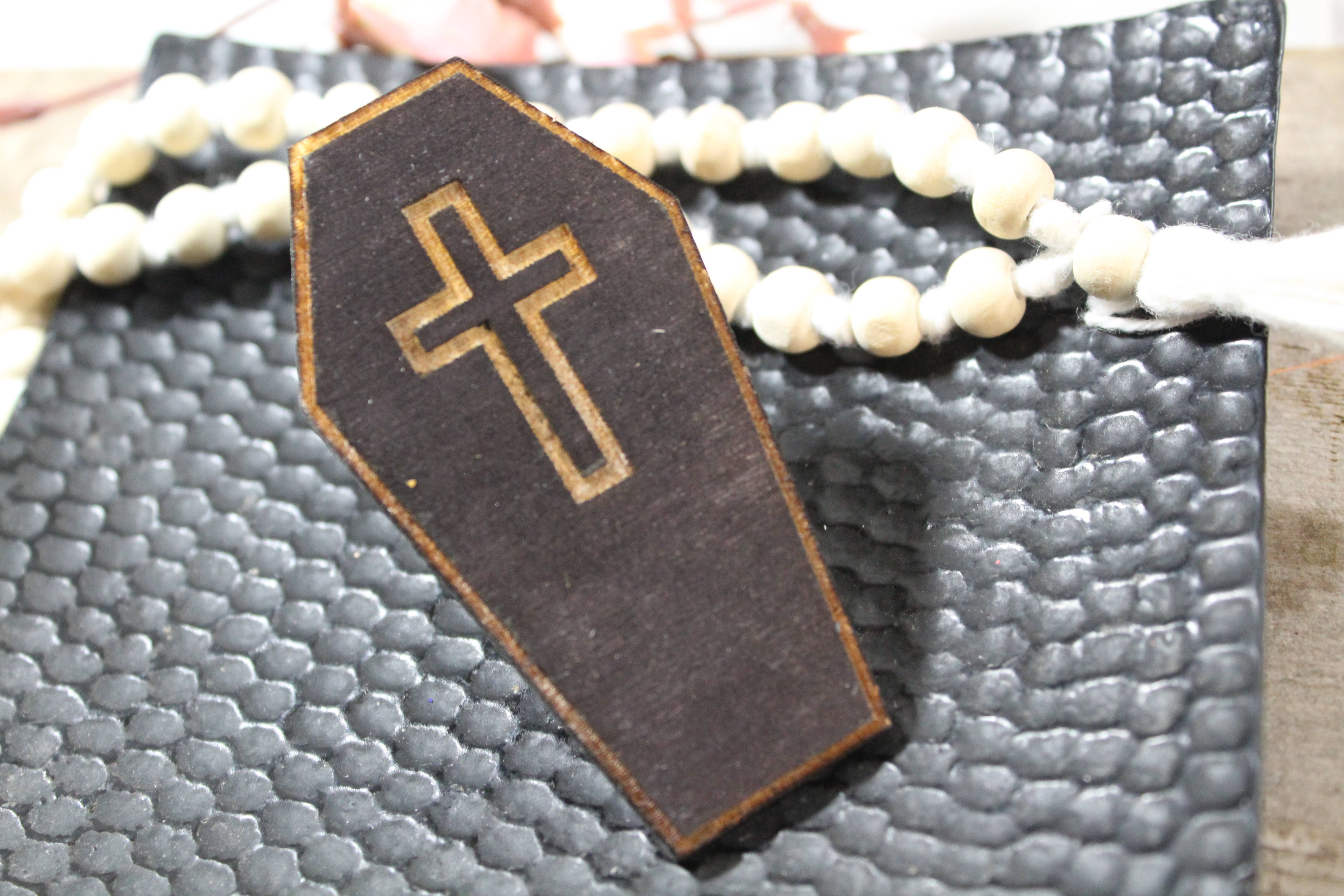 Raven Design – wholesale Car Freshener - Unisex – Coffin Essential Oil Car Diffuser// Wood Air vent Freshener0