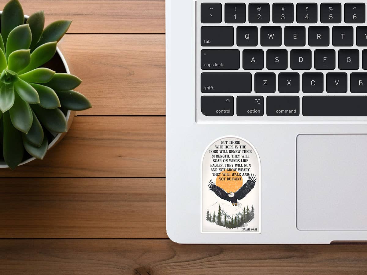 Missional Merch - Wholesale Sticker - Those Who Hope In the Lord | Isaiah 40:31 Scripture Sticker2