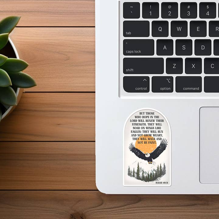 Missional Merch - Wholesale Sticker - Those Who Hope In the Lord | Isaiah 40:31 Scripture Sticker2