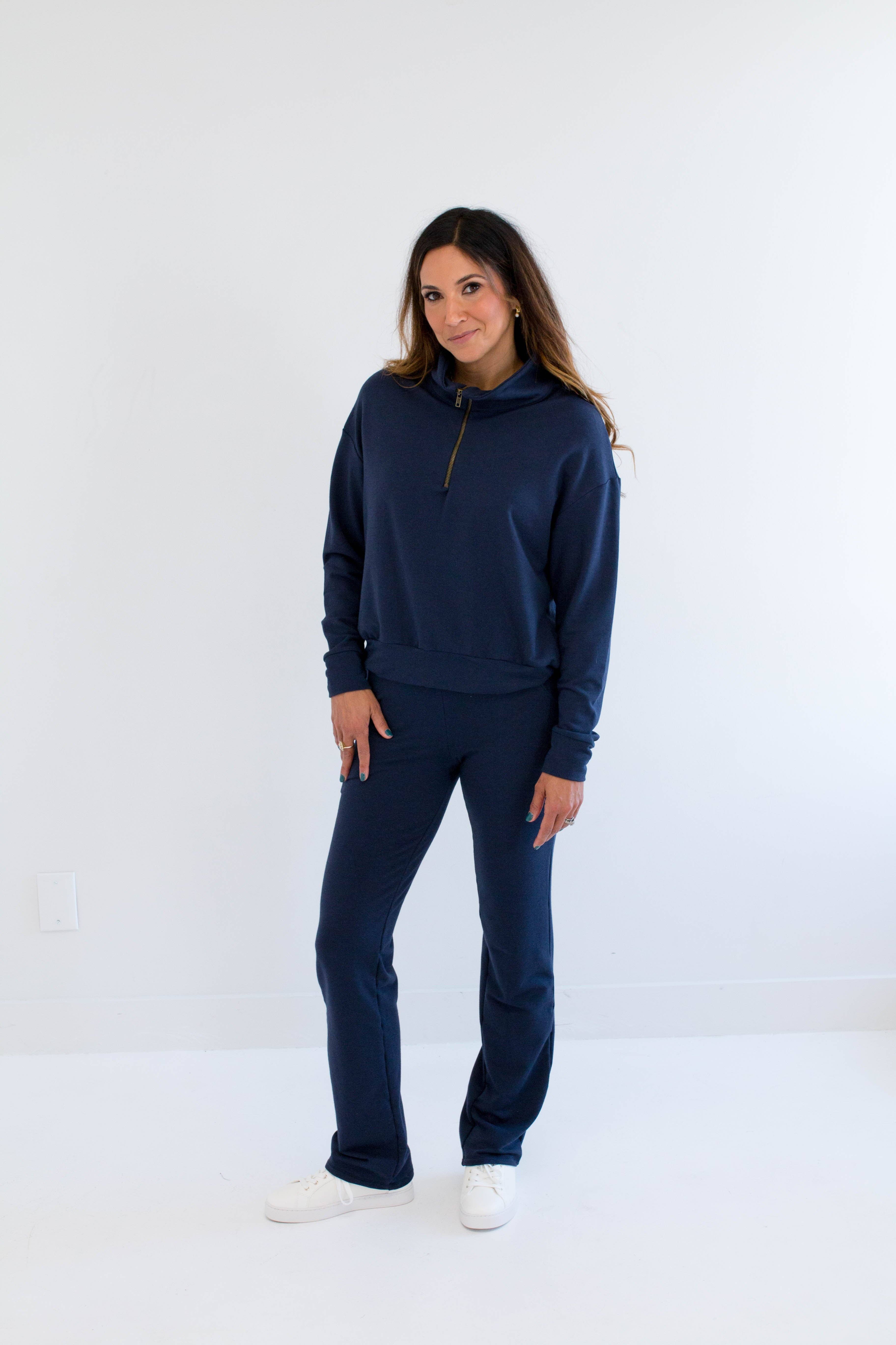 Ang Hill – wholesale Pants – Women's – [PRE-ORDER] Dori Women's Bamboo Wideleg Pants in Navy, Pine, Mocha and Black11