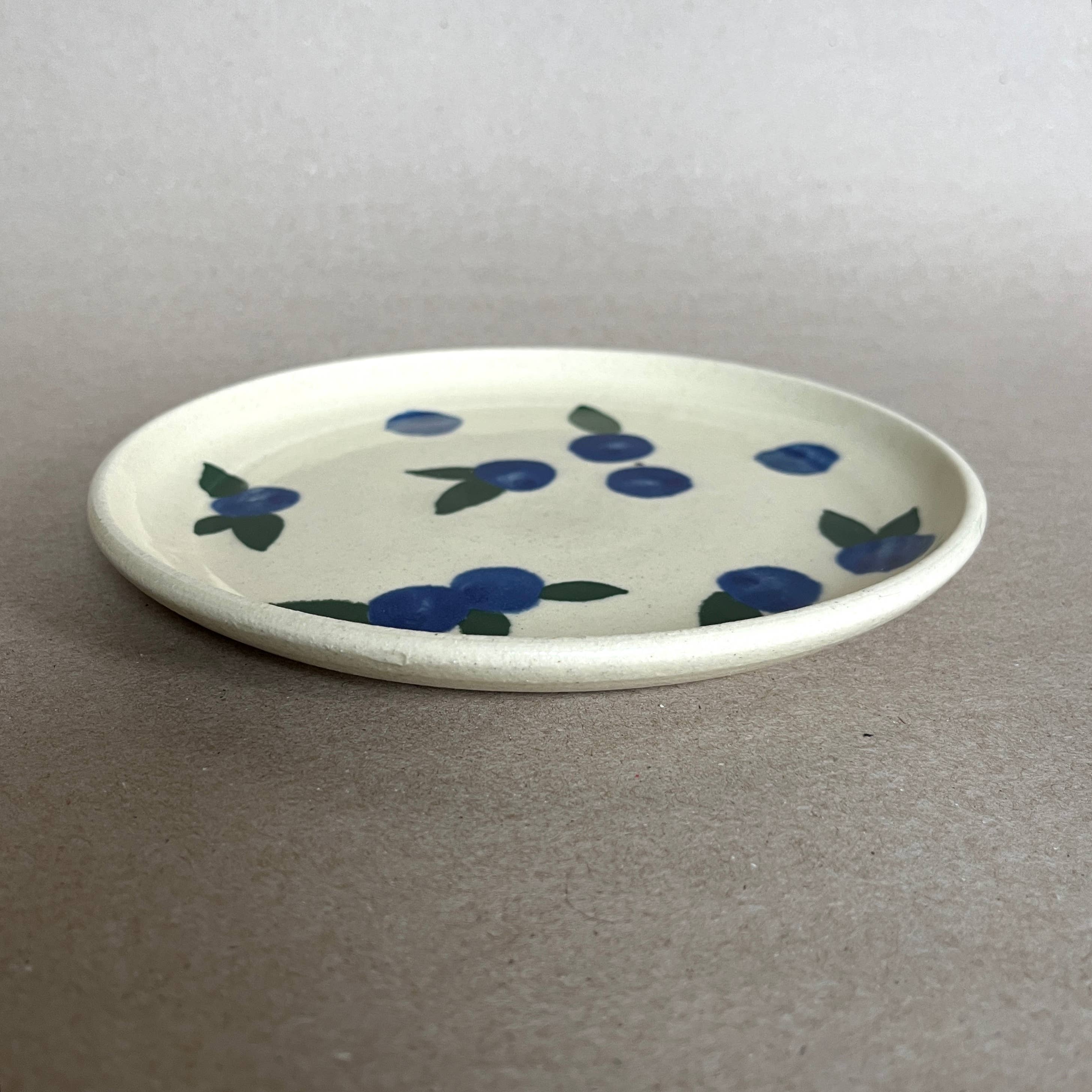 Ninth House Goods - Wholesale Dinner Plate - Blueberries Lunch Plate1