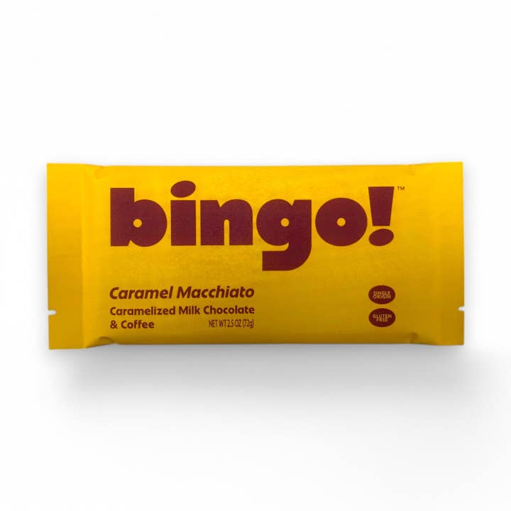 bingo! - Wholesale Chocolate Bar - Caramel Macchiato Bar, 72g