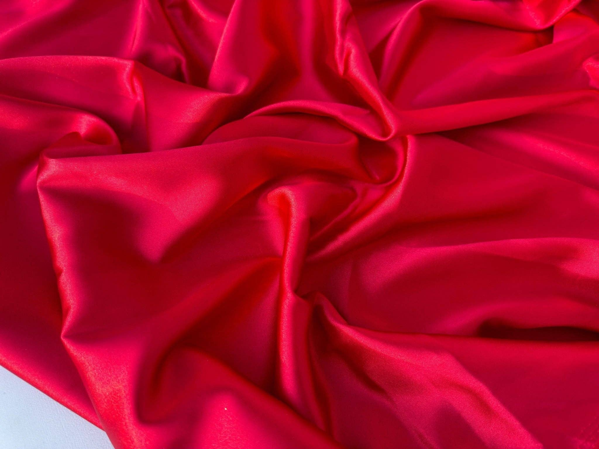GalaTextile - Wholesale Fabric - Red Satin Stretch Charmuse, Silk Charmuse Fabric, Stretch Satin Fabric,Red Luxury Silk Satin Charmuse,Light Weight Sold By The Yard 585