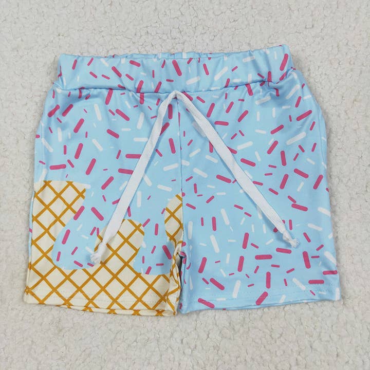 Aier Wholesale - Wholesale Lounge Shorts - Kids - Baby Boys Ice Cream Drip Team Shorts Bottom