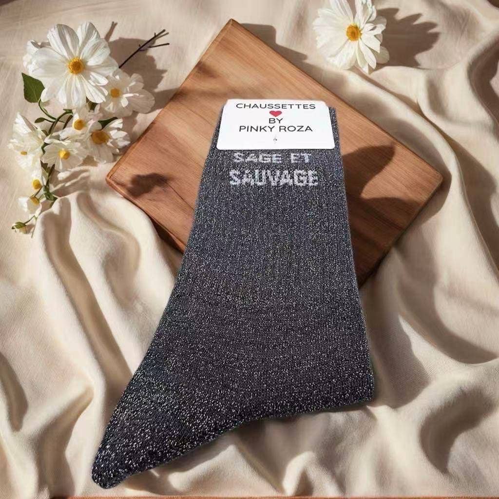 Anais - Wholesale Socks - Women's - high glitter sock22
