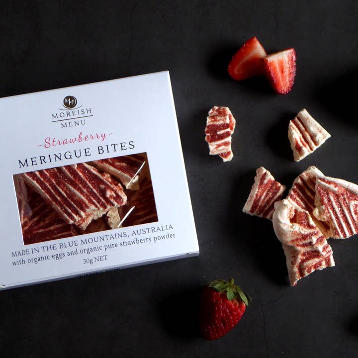 Moreish Menu - Wholesale Biscuit - Strawberry Meringue Bites