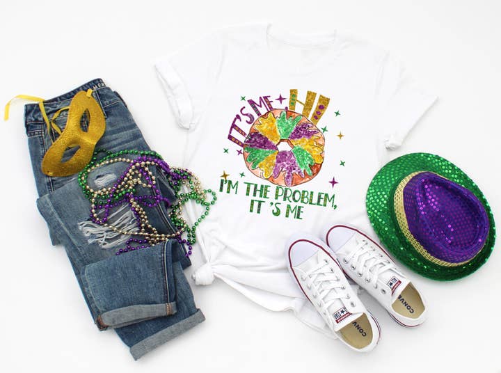 King Cake I'm The Problem Faux Glitter for wholesale by MidWest Tees