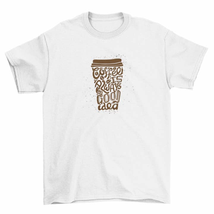 T-shirt pour homme - Le café est toujours bon pour la vente par Mamino