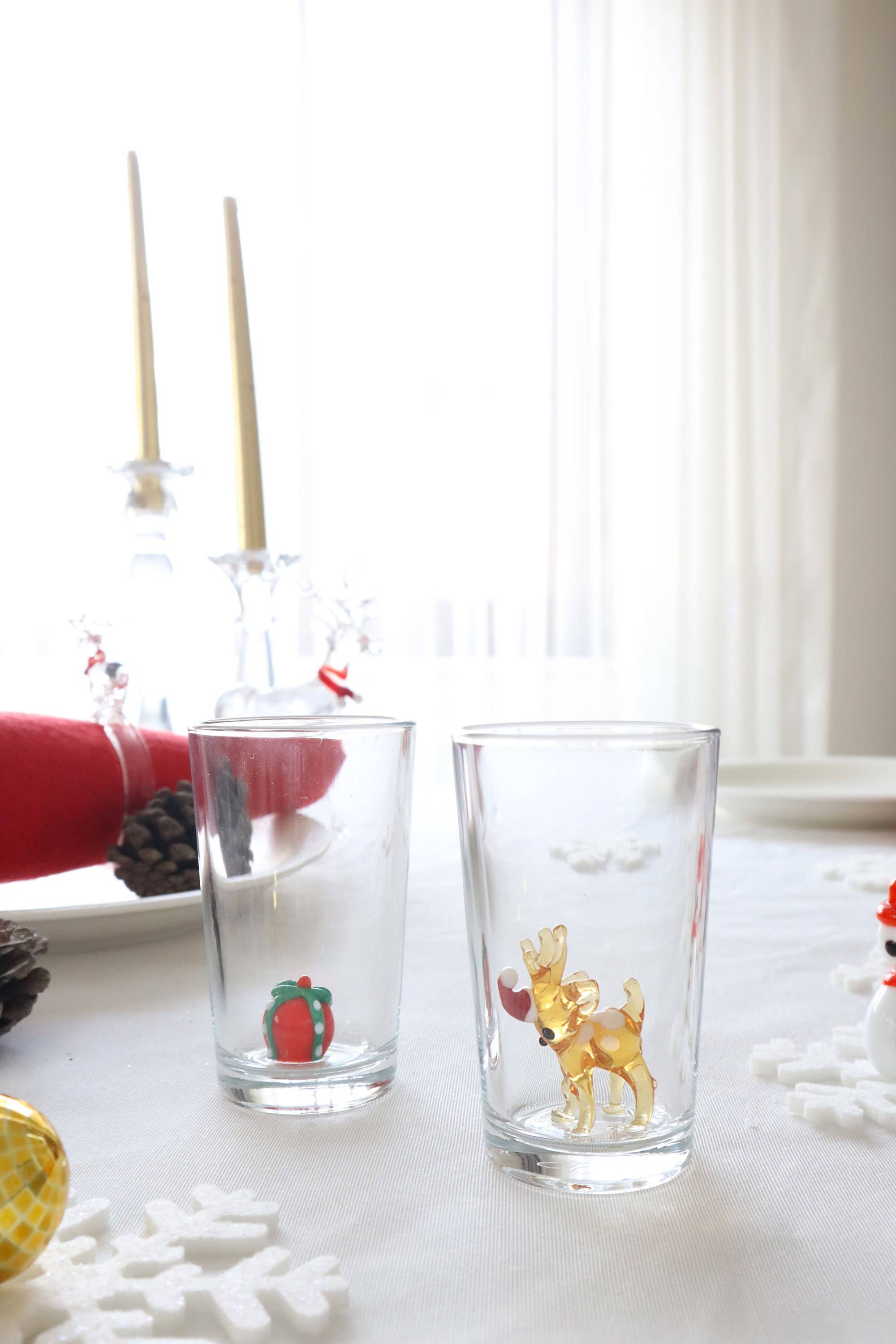 Adamodart - Wholesale Shot Glass - Christmas barware shot glass, holiday glassware, santa, noel4