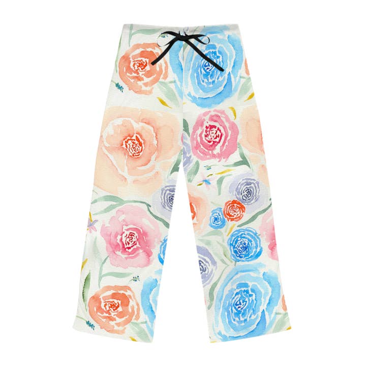 Hübsche PJ-Party Blumen Damen Gemütliche Komfort-Pyjamahose für den Großhandel von Oceane's Echo