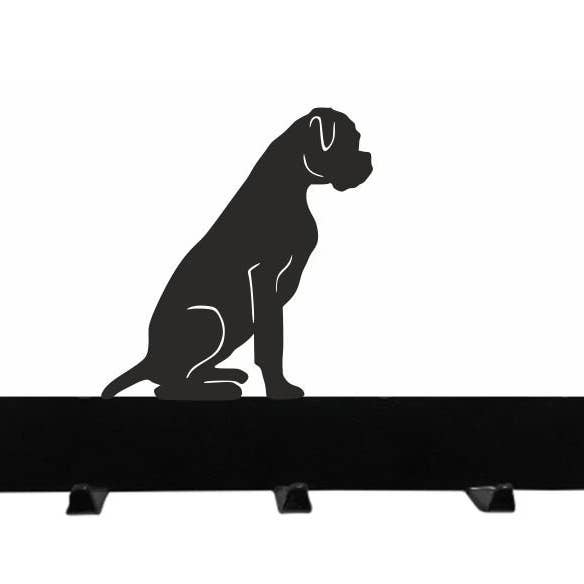 Boxer Sitting Hook Coat Key Hanger for wholesale by Steel Images
